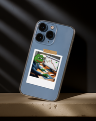 Meme Trader Pepe Phone Cover – Funny Stock Market Vibes for Hustlers