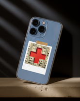 Money Heals iPhone Cover – Red Cross Cash Art for Bold Statement | ShineCover