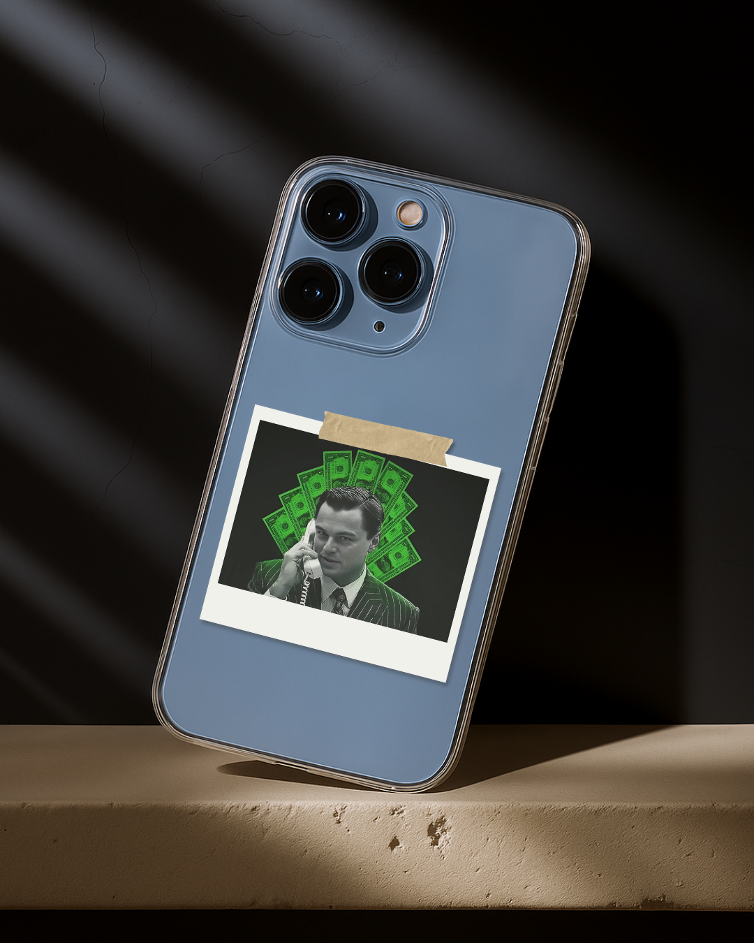 Wall Street Aesthetic Phone Case – Retro Stockbroker with Money Design