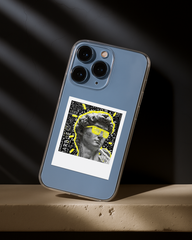 Stylish iPhone Cover with Urban Art Sticker | Trendy Tech Aesthetic 2025